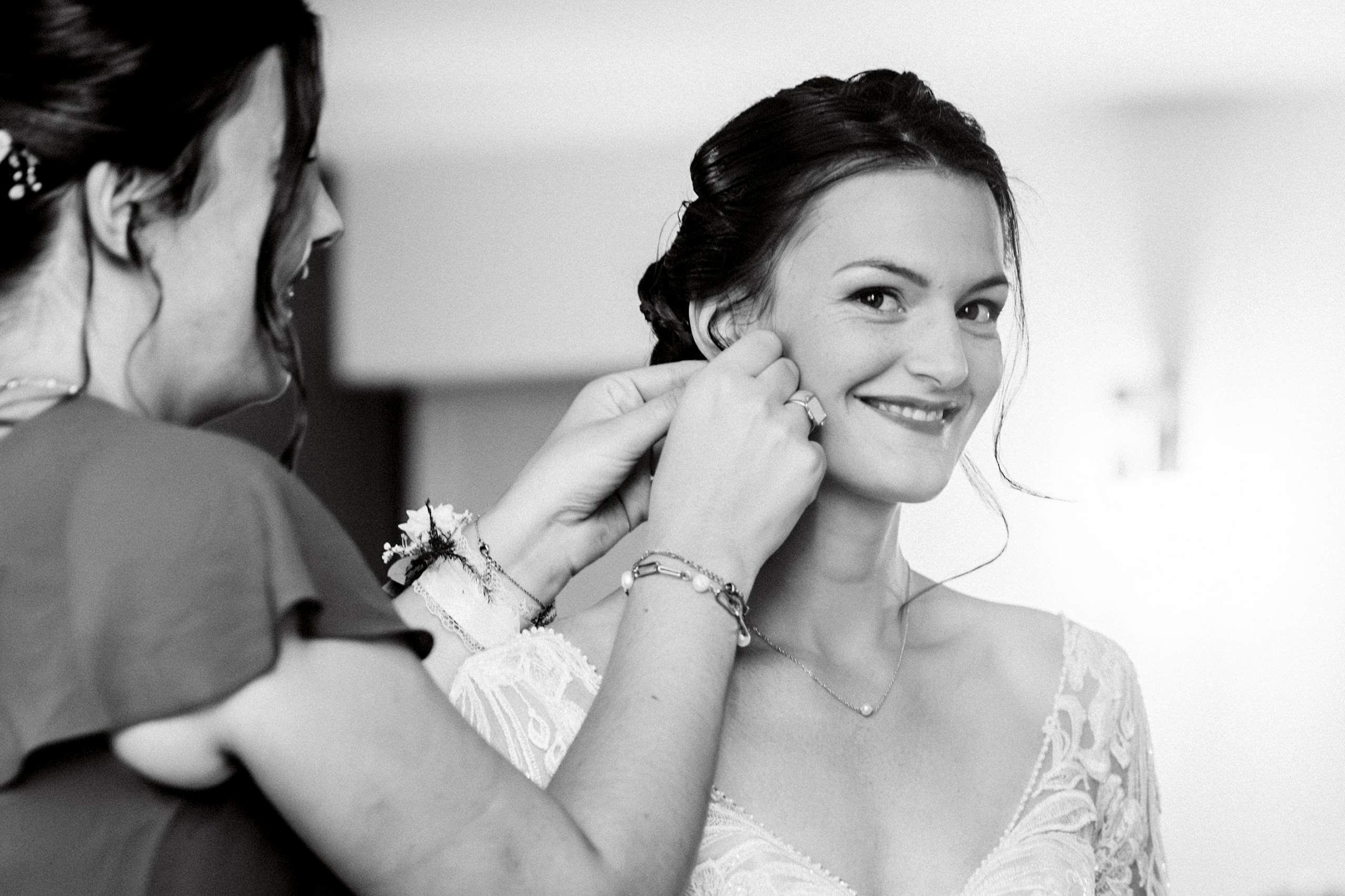 Mariage, joie et émotions - Préparatifs de la mariée